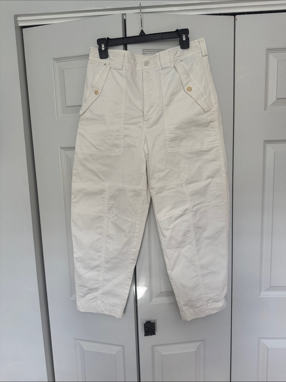 Banana Republic Off-White Cargo Pants